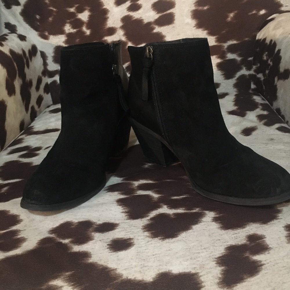 Sofft Black Suede Booties